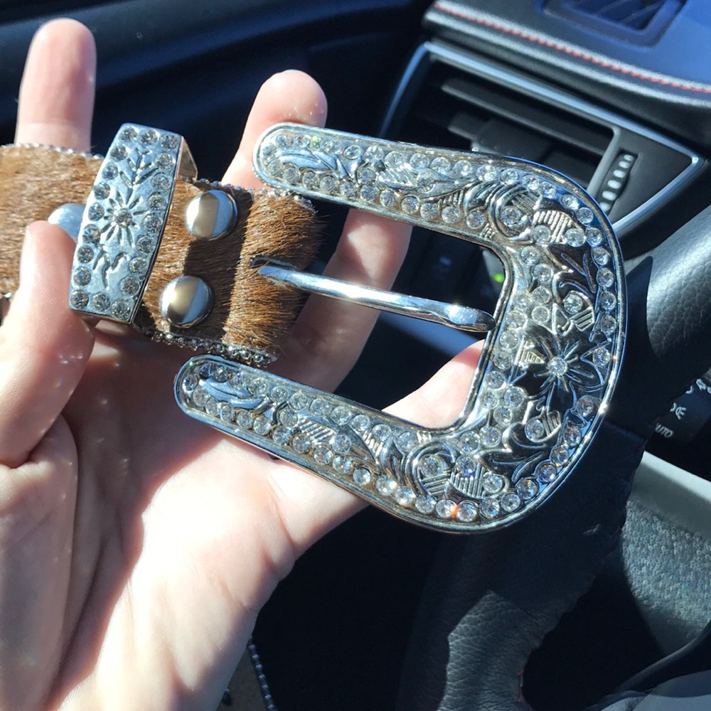 Nocona Rhinestone Belt - Picture 4 of 4